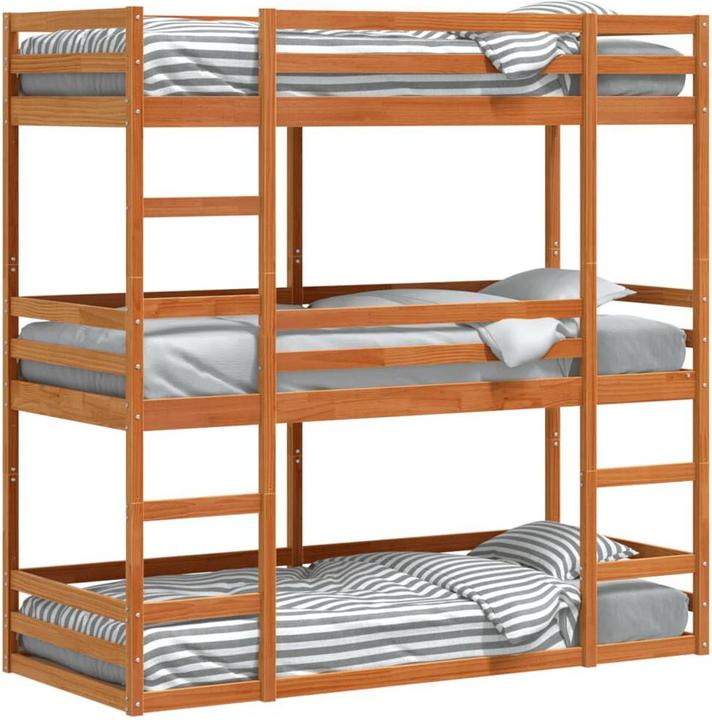 Image du produit VidaXL Lit superposé triple (75 x 190 cm)