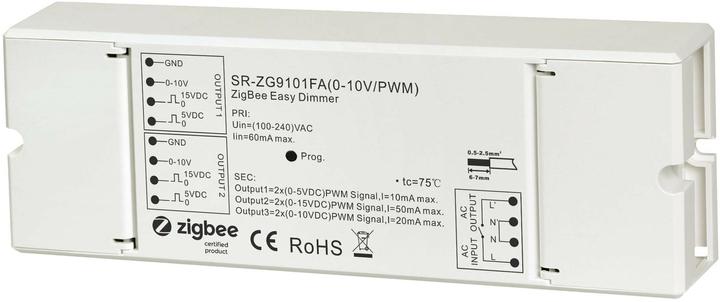 Actual product image Sunricher ZigBee to 0-10 V/PWM Controller Hue compatible (Dimming actuator)