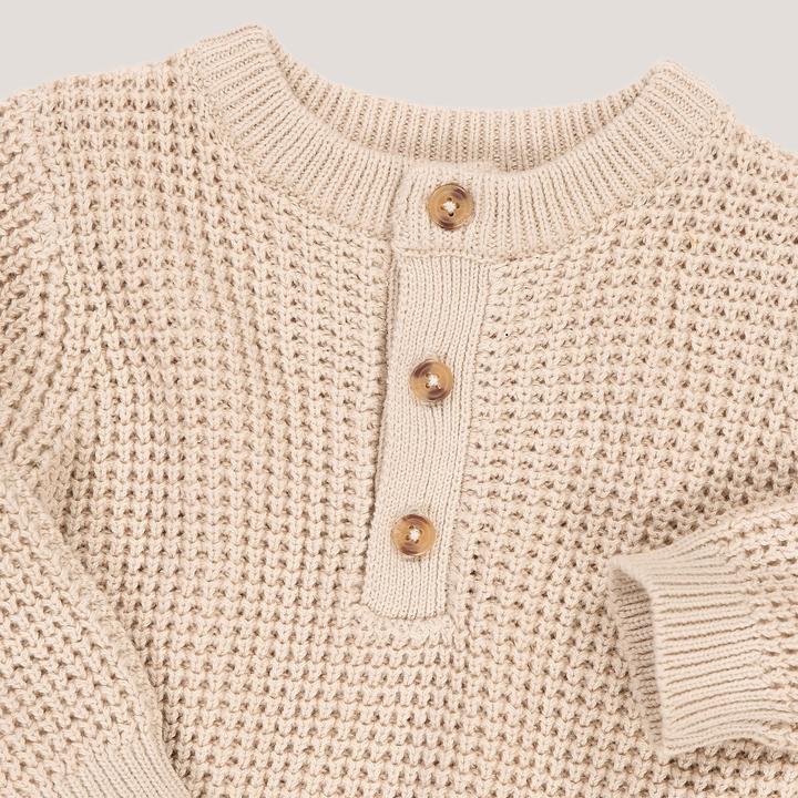 Produktbild La Redoute Collections Pullover mit Rundhals und Knopfleiste (110)