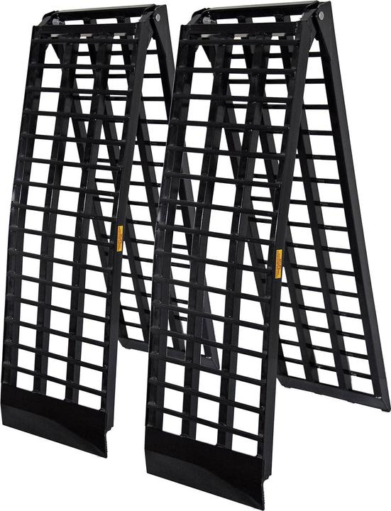 Actual product image Wiltec 2x folding loading ramp scooter ramp ATV Quad portable aluminium 274cm 800kg (108x17.7" 1760lbs