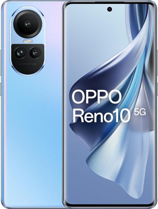 OPPO Reno 10 (256 GB, Ice Blue, 6.70", Dual SIM, 64 Mpx, 5G)