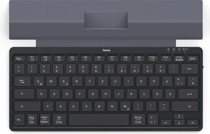 Image du produit Hama Clavier multi-appareils Travel 600, housse, Bluetooth®, petit, SW, QWERTZ FR (00125138) (DE, Sans fil)