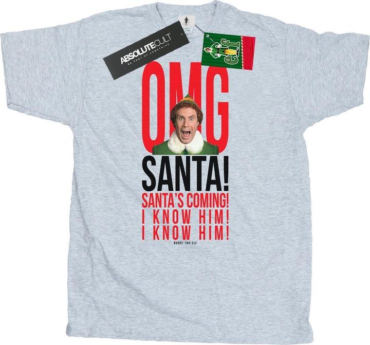 Immagine prodotto Elf OMG Santa I Know Him Maglietta Uomo (S)