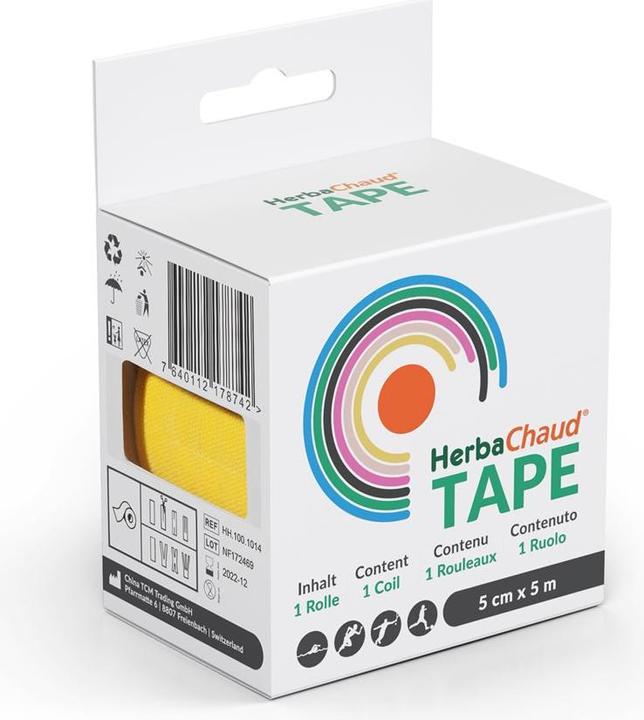 Produktbild HerbaChaud Tape 5cmx5m gelb (5 m)