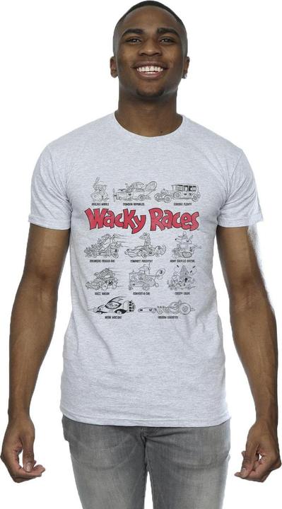 Actual product image Universal Textiles Mens Car Lineup T-Shirt (XXL)