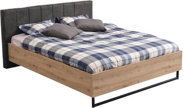 Actual product image Homestyle4u Double bed upholstered bed industrial style (160 x 200 cm)