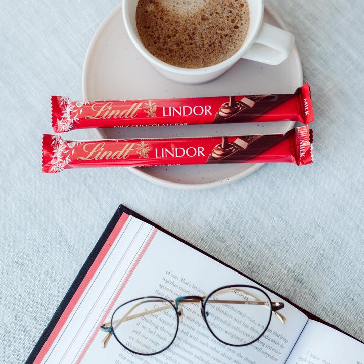 Actual product image Lindt Lindor Latte Barretta 4x25g (100 g)