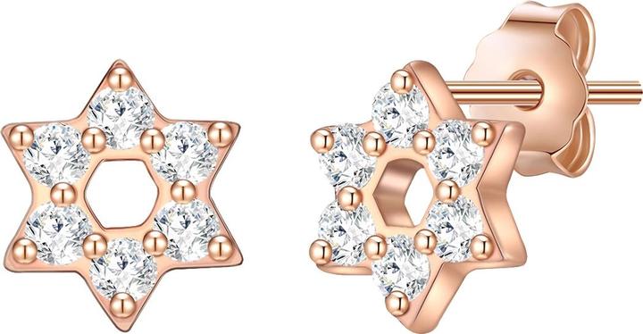 Immagine prodotto Glanzstücke München Stella da donna in argento Sterling Cubic Zirconia Oro Rosa - 31376 (Argento)