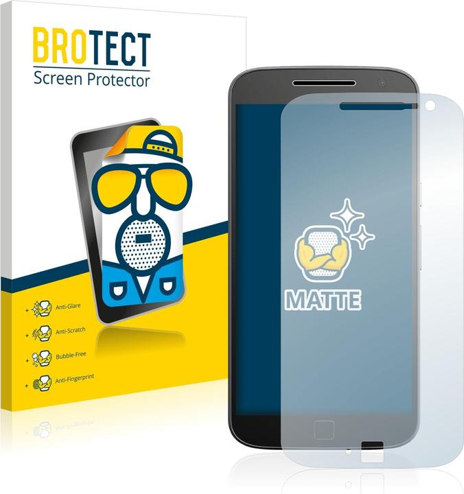 Actual product image BROTECT Anti-glare screen protector matt (2 Piece, Motorola Moto G4 Plus)