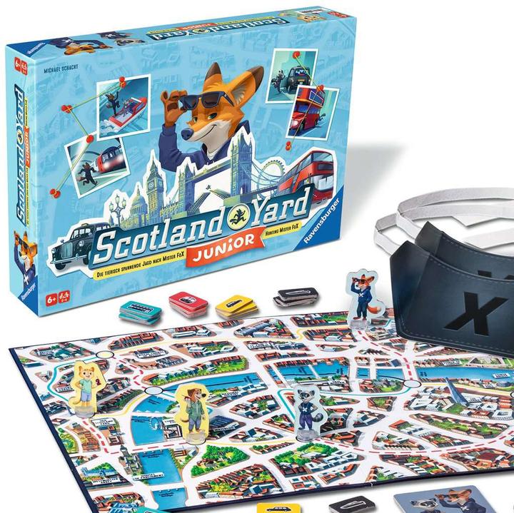 Actual product image Ravensburger Scotland Yard Junior (German, Portuguese, English, Italian, Dutch, French, Spanish)