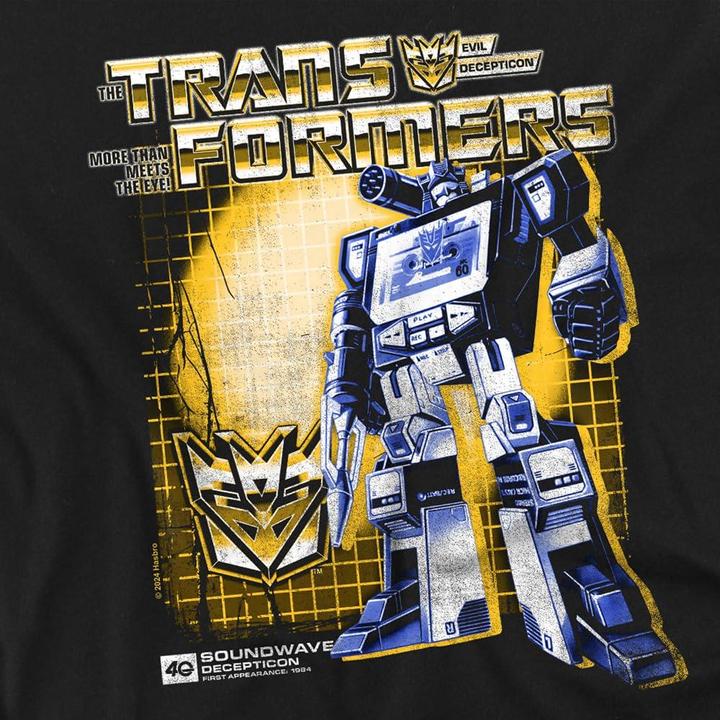 Actual product image Transformers Mens Soundwave 40th T-Shirt (M)