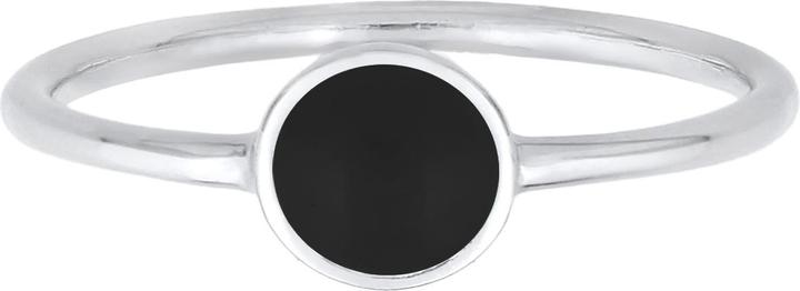 Produktbild Elli Ring Solitär Stapelring Emaille 925 Silber (52, 925 Silber)