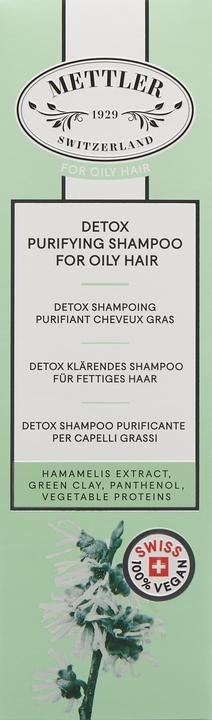 Produktbild Mettler1929 Detox klärendes Shampoo für fettiges Haar fettiges Haar (200 ml, Flüssiges Shampoo)