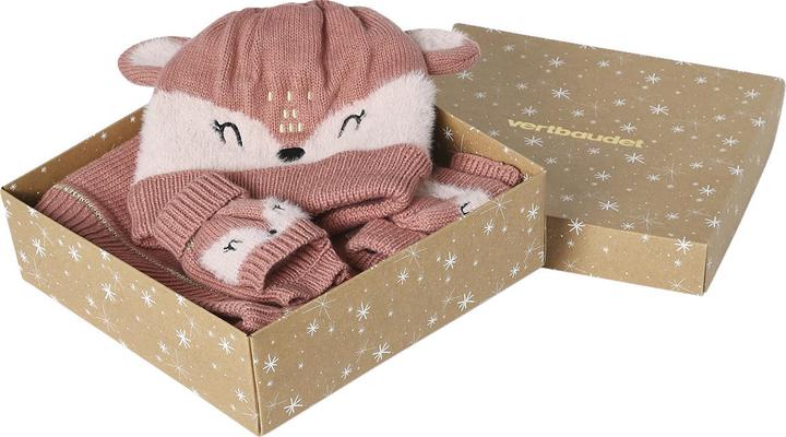 Image du produit Vertbaudet Set cadeau de Noël pour filles : bonnet, écharpe et gants