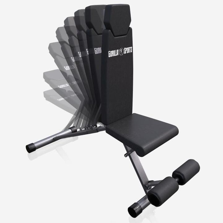Produktbild Gorilla Sports Faltbare Hantelbank