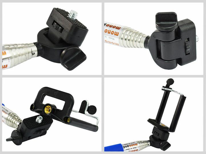 Produktbild Hermex Selfie Stick GRÜN für Apple iPhone & Android Smartphones
