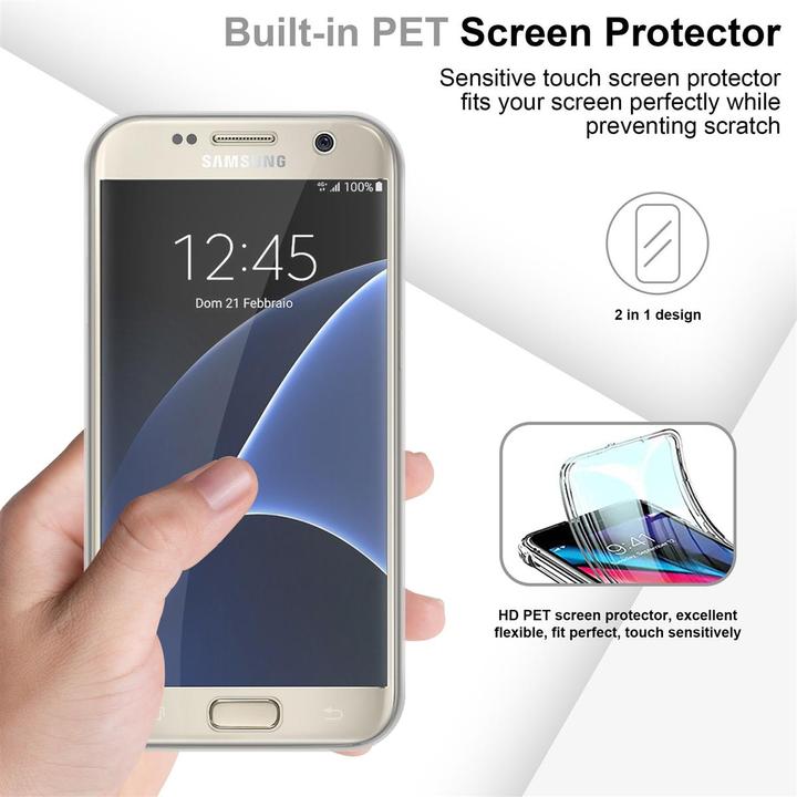 Actual product image Cadorabo TPU 360 Degree Case Cover (Samsung Galaxy S7)