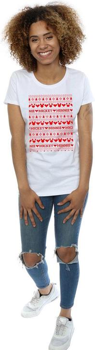 Immagine prodotto Disney Mickey And Minnie Christmas Fair Isle Maglietta Donna (M)