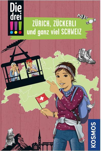 Image du produit Kosmos Die drei!!!, Zürich, Zückerli und ganz viel Schweiz (Allemand, Franziska Misselwitz, Wich, Henriette, Ina Biber, 2023)