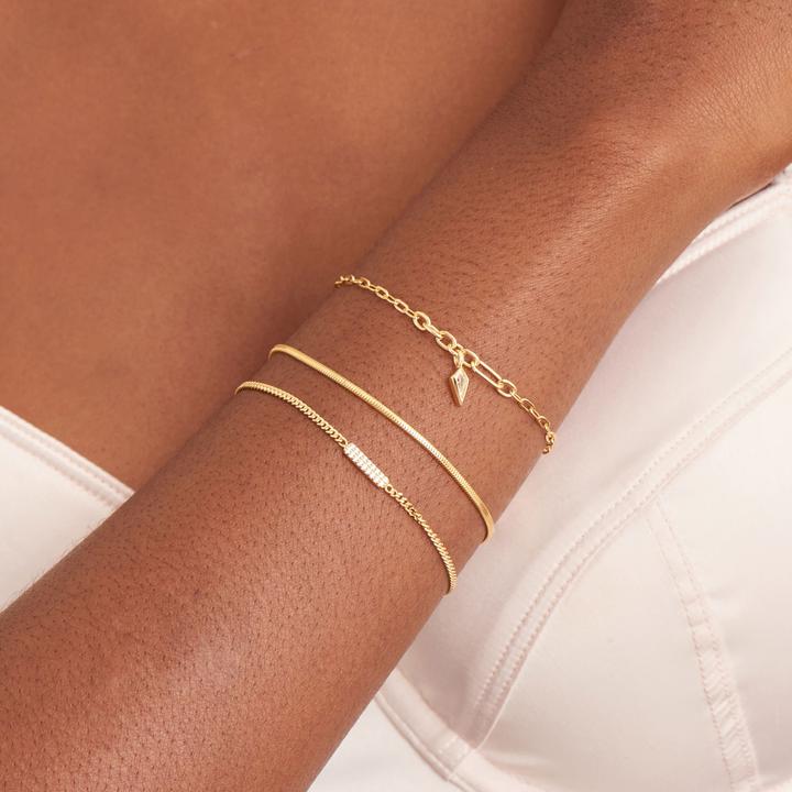 Immagine prodotto Ania Haie Bracciale Catena di serpenti in argento 925 (16.50 cm, Argento 925)