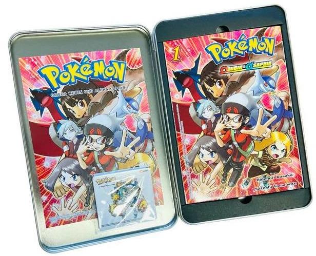 Actual product image Panini Pokémon Omega Rubin und Alpha Saphir (Steelbox) (German, Hidenori Kusaka, Satoshi Yamamoto, 2022)