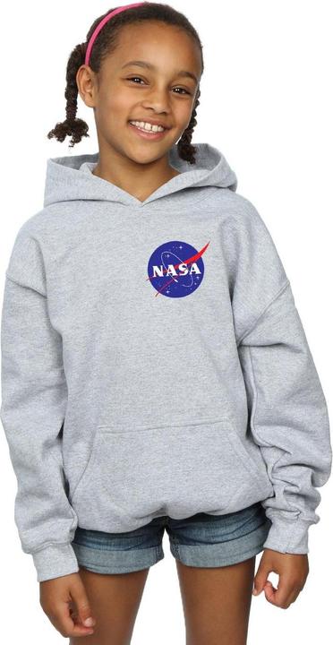 Immagine prodotto Nasa Classic Insignia Chest Logo Felpa con Cappuccio Ragazze (140, 146)