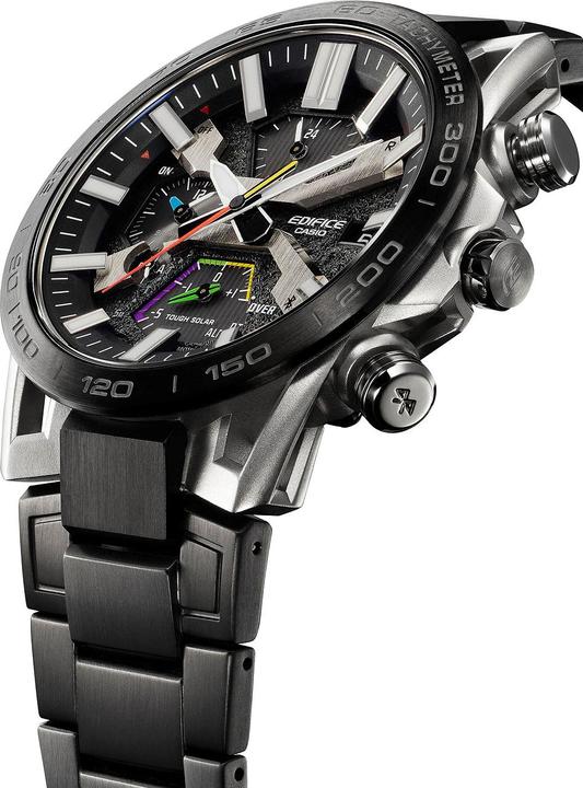 Actual product image Casio EQB-2000DC-1AER Edifice Solar 47mm 10ATM (Analogue wristwatch, Chronograph, 47 mm)