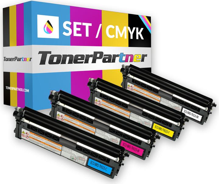 Produktbild Inkadoo Toner multipack kompatibel zu Brother TN-325 enthält 4x Tonerkartusche Schwarz Cyan Magenta... (M, BK, Y, C)