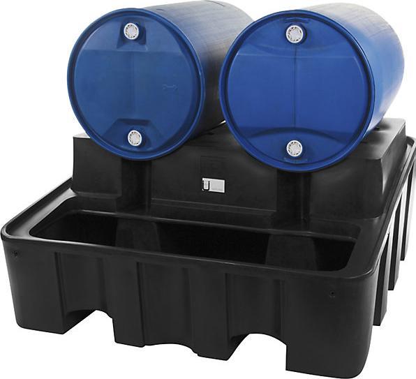 Produktbild Jonesco Fass-Abfüllstation PE, für 2x200-l-Fässer inkl. Auffangw., LxBxH 1375x1350x635mm