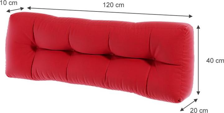 Vicco Palettenkissen Flocken (120 x 40 x 20 cm)