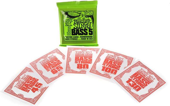 Image du produit Ernie Ball Regular Slinky 5-String (5 x, Basse électrique, 0.13")