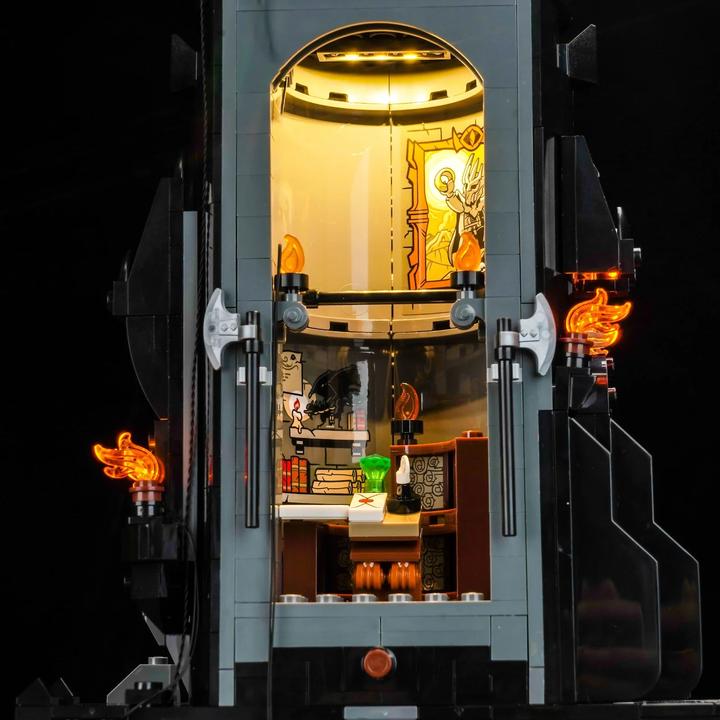 Actual product image BrickBling LED light set for LEGO The Lord of the Rings: Barad-dûr (10333) incl. remote control