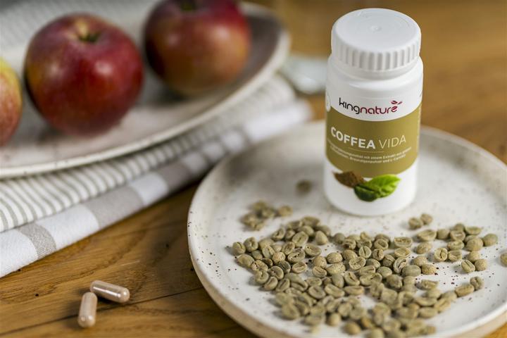 Immagine prodotto Kingnature Coffea Vida 200 mg capsule di estratto di caffè verde (60 Pezzo/i, Pillole, 60 g)