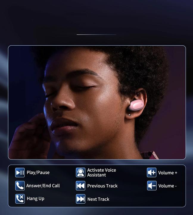 Immagine prodotto Choetech Cuffie MEMS wireless TWS Bluetooth 5.3 - rosa (17 h, Senza fili)