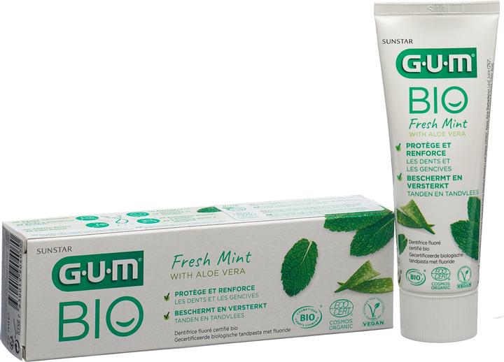 Actual product image GUM SUNSTAR Toothpaste Organic Paste (75 ml)