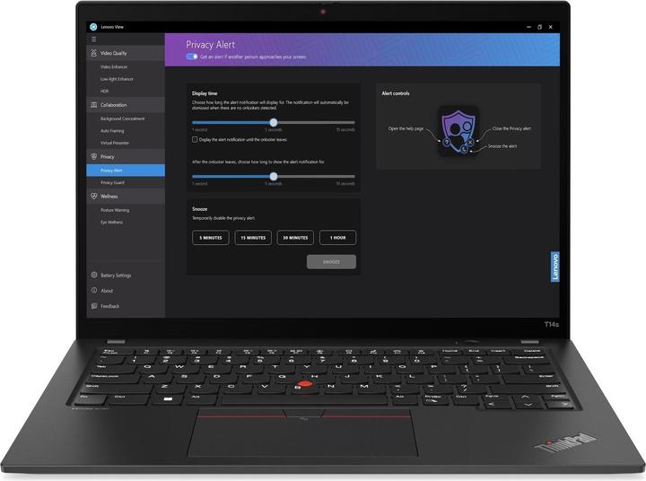 Immagine prodotto Lenovo ThinkPad T14s Gen 4 (14", Intel Core i7-1355U, 32 GB, 1000 GB, DE)