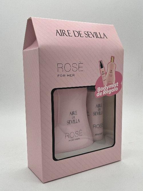 Actual product image Instituto Español Aire De Sevilla Rose For Her Edt Spray 100 ml + Body Mist 50 ml Ts