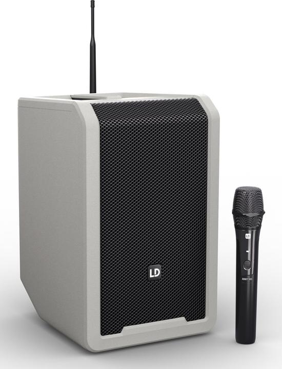 Actual product image LD Systems ANNY® 8 HHD B8 G - Portable Bluetooth® PA speaker with rechargeable battery, mixer and 1x wireless (Active)