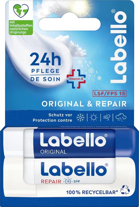 Produktbild Labello Original & Repair - All-Weather Set DUO 2 Stick 4.8 g (Pflegestift)
