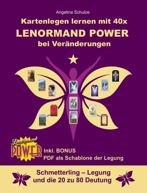 Actual product image Kartenlegen lernen mit 40x Lenormand Power bei Veränderungen (German, Angelina Schulze, 2020)