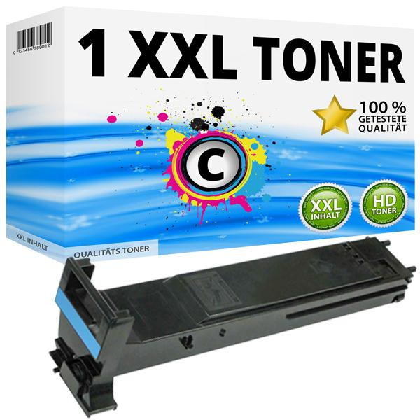 Actual product image Druckfuxx 1x XXL TONER Cyan für KONICA MINOLTA MAGICOLOR 5550D 5650EN 5670D 5670