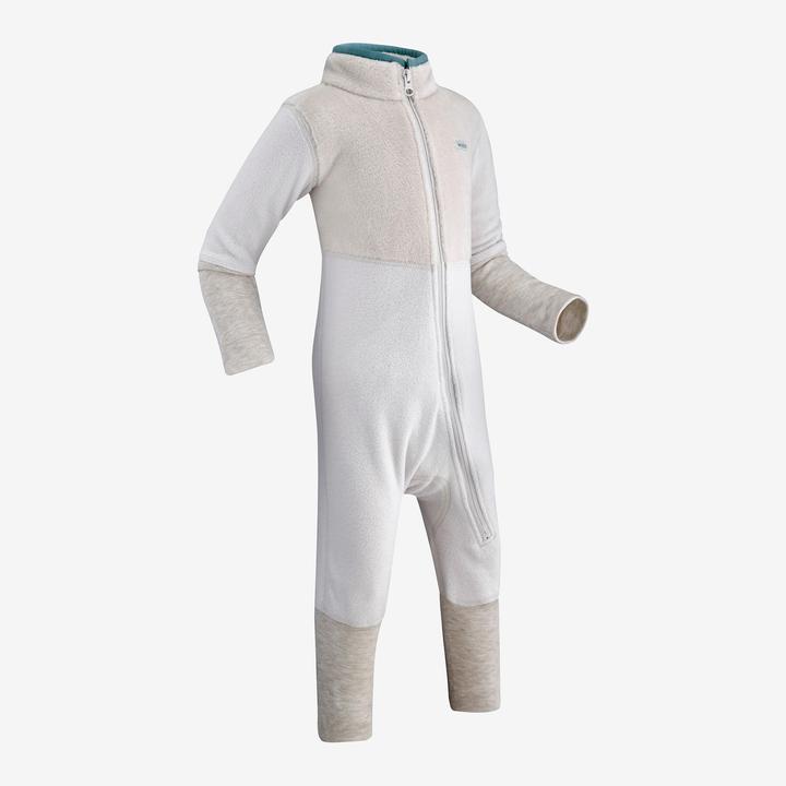 Image du produit Wedze Combinaison de ski bébé polaire - Midwarm 500 gris (2)
