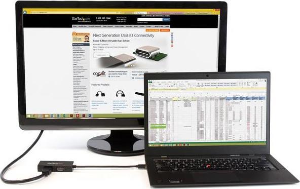 Produktbild StarTech Mini DisplayPort auf HDMI / DVI / VGA Adapter - 3-in-1 mDP Konverter - 1920x1200/1080p - Reiseada... (HDMI, DVI, VGA, 10 cm)