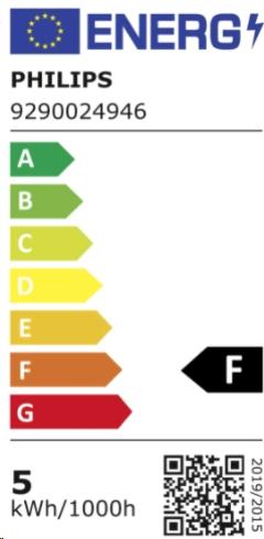 Label énergétique Philips Lampe 5 W (35 W) GU5.3 Blanc chaud (GU5.3, 5 W, 345 lm, 1 x, G)