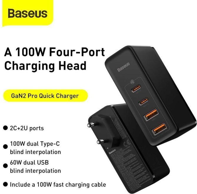Image du produit Baseus Chargeur rapide GaN2 Pro (100 W)