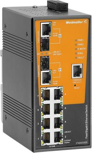 Produktbild Weidmüller Schalter managed Fast/ (10 Ports)