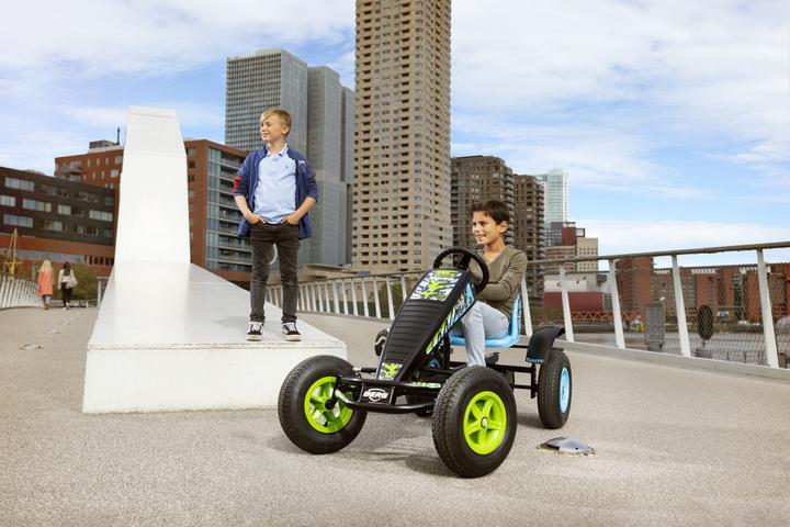 Produktbild BERG Elektrische Skelter X-ite E-BFR - Blauw/Groen - Vanaf 6 jaar