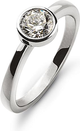 Produktbild Natsumi Schmuck Diamantring Weissgold 18K/750 0.33 ct H si (58, 750/18 K Gold)
