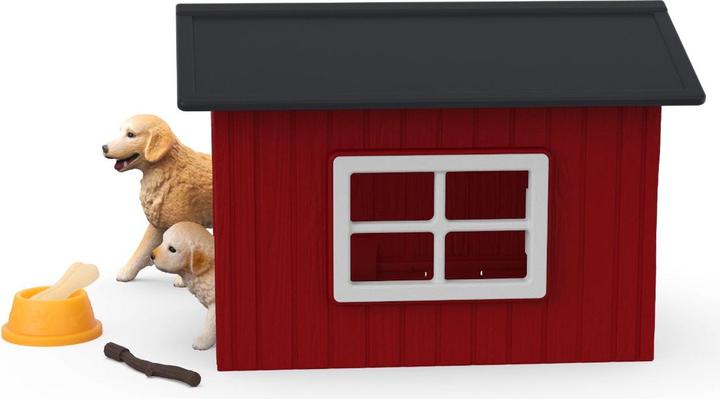 Produktbild Schleich Hundehütte mit Goldenretrievern