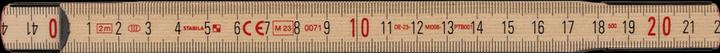 Image du produit Stabila Mètre pliant en bois Type 507 N (M, centimètres, mm)